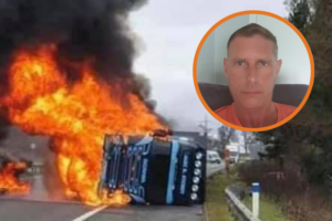 Lee Metcalf is being hailed a Hero after pulling a driver from a burning truck